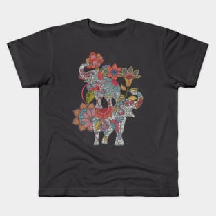 Boho Elephants Kids T-Shirt